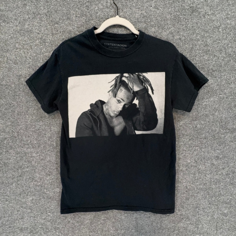 XXXTentacion Tshirt Men Small Black Graphic Portrait Rap Hip Hop Tee Crewneck
